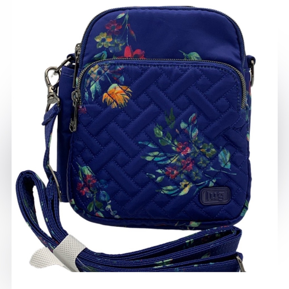 Lug Small Convertable Blue Crossbody Bag